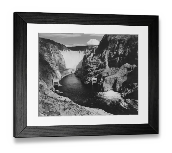 Framed Print : Hoover Dam And Colorado River Framed Print : Hoover Dam And Colorado River