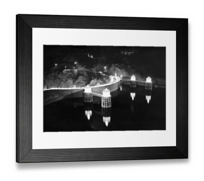 Framed Print : Boulder Dam Intake Towers Framed Print : Boulder Dam Intake Towers