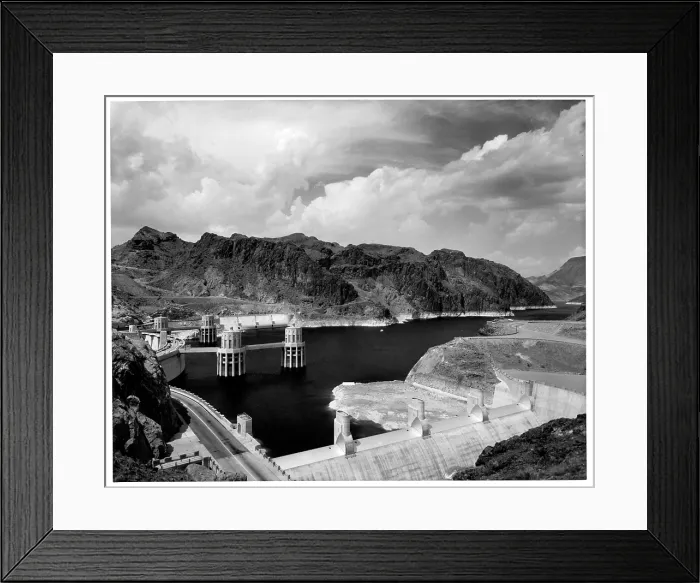 Framed Print : HOOVER DAM AND LAKE MEAD