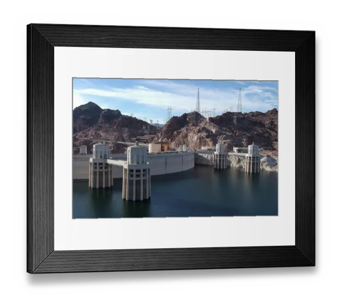 Framed Print : Reduced Water Levels At Hoover Dam (Nevada) Framed Print : Reduced Water Levels At Hoover Dam (Nevada)