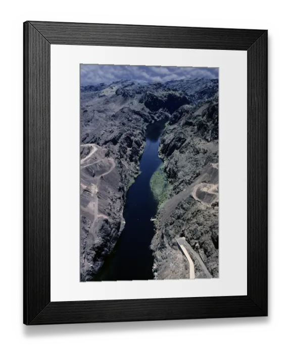 Framed Print : Aerial View Of The Hoover Dam Framed Print : Aerial View Of The Hoover Dam