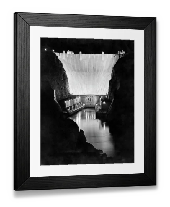 Framed Print : Boulder Dam At NIght Framed Print : Boulder Dam At NIght