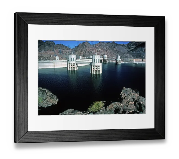 Framed Print : Exterior View Of The Hoover Dam Framed Print : Exterior View Of The Hoover Dam