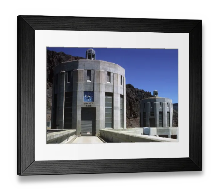 Framed Print : Exterior View Of The Hoover Dam Framed Print : Exterior View Of The Hoover Dam