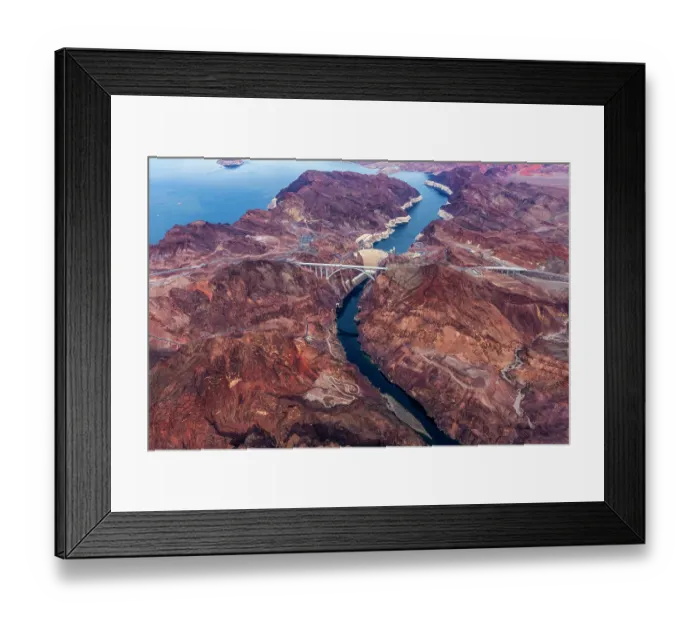 Framed Print : Hoover Dam Aerial Framed Print : Hoover Dam Aerial