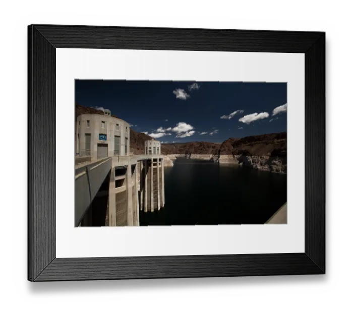 Framed Print : Hoover Dam under a dramatic blue sky Framed Print : Hoover Dam under a dramatic blue sky