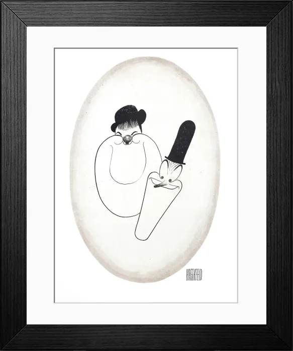 Framed Print : Caricature Of Stan Laurel & Oliver Hardy Framed Print : Caricature Of Stan Laurel & Oliver Hardy