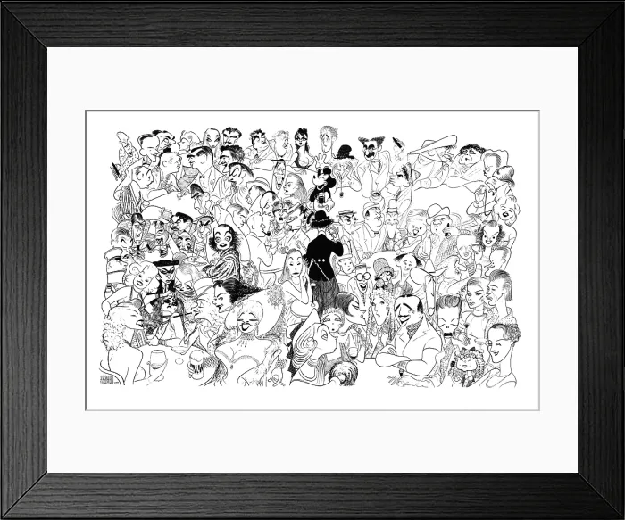 Framed Print : Caricature Of Hollywood Actors Framed Print : Caricature Of Hollywood Actors