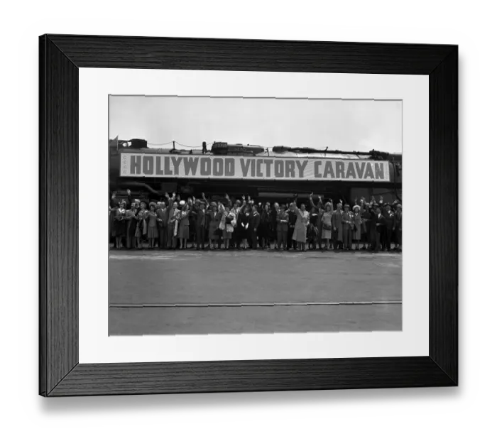 Framed Print : Hollywood Victory Caravan in LA Framed Print : Hollywood Victory Caravan in LA