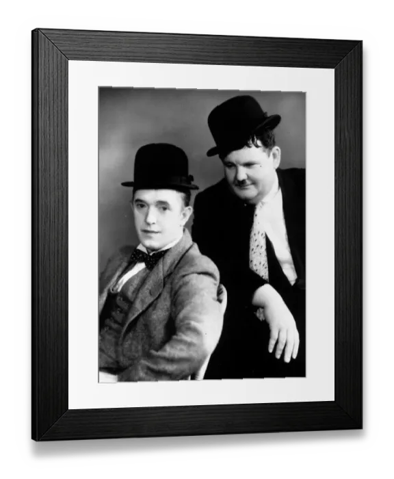 Framed Print : Comic Duo. Stan Laurel (1890 - 1965, left), born Arthur Stanley Jefferson Framed Print : Comic Duo. Stan Laurel (1890 - 1965, left), born Arthur Stanley Jefferson