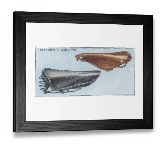 Framed Print : Collectible cigarette card, Cycling series, 1939 Framed Print : Collectible cigarette card, Cycling series, 1939