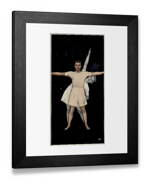 Framed Print : Collectible vintage cigarette card, National Fitness series, Ardath Tobacco, 1938