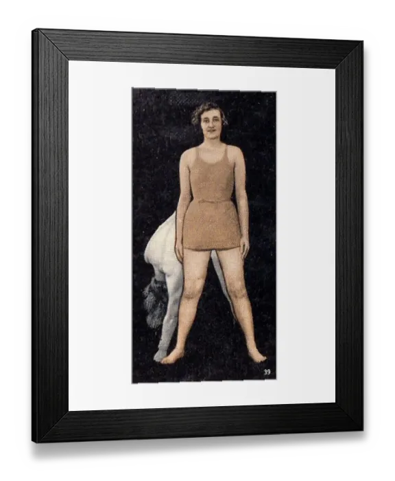 Framed Print : Collectible vintage cigarette card, National Fitness series, Ardath Tobacco, 1938 Framed Print : Collectible vintage cigarette card, National Fitness series, Ardath Tobacco, 1938