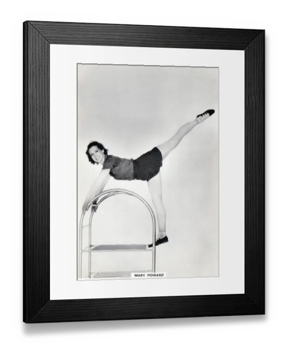 Framed Print : Mary Howard, BAT Modern Beauties Collectible Tobacco Card, 1938 Framed Print : Mary Howard, BAT Modern Beauties Collectible Tobacco Card, 1938