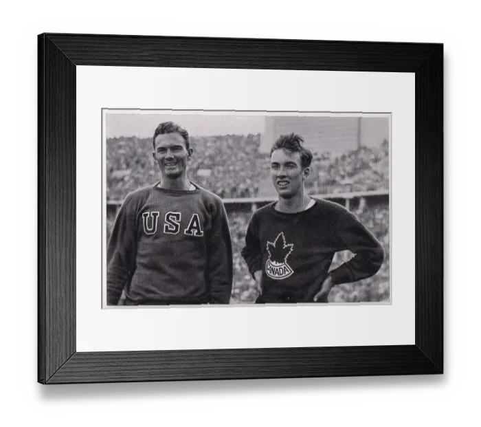 Framed Print : Collectible vintage German cigarette card, 1936 Berlin Olympics Framed Print : Collectible vintage German cigarette card, 1936 Berlin Olympics