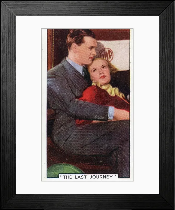 Framed Print : Collectible Gallaher cigarette card, Shots from Famous Films series, 1936 Framed Print : Collectible Gallaher cigarette card, Shots from Famous Films series, 1936