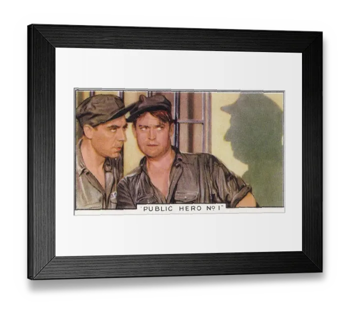 Framed Print : Collectible Gallaher cigarette card, Shots from Famous Films series, 1936 Framed Print : Collectible Gallaher cigarette card, Shots from Famous Films series, 1936