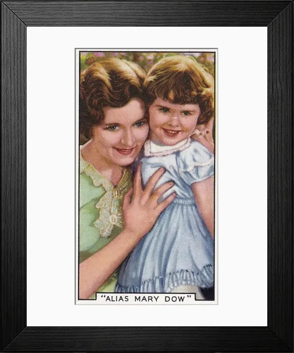 Framed Print : Collectible Gallaher cigarette card, Shots from Famous Films series, 1936 Framed Print : Collectible Gallaher cigarette card, Shots from Famous Films series, 1936