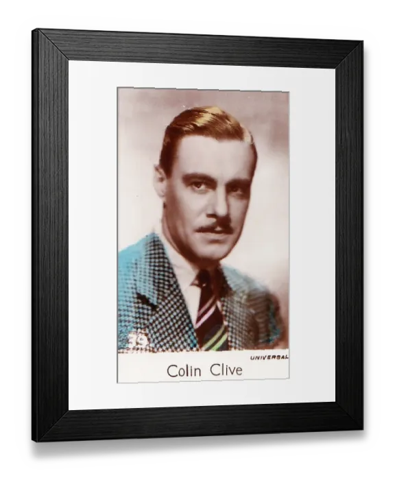  : Colin Clive, Film Stars series, collectible C T Bridgewater cigarette card, 1935
