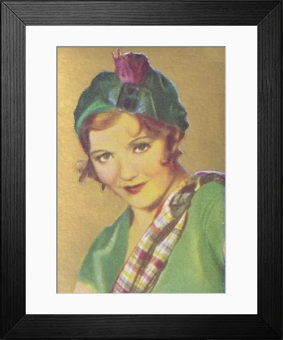 Framed Print : Nancy Carroll, Movie Stars series, collectible cigarette card, 1934 Framed Print : Nancy Carroll, Movie Stars series, collectible cigarette card, 1934