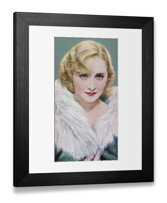 Framed Print : Marian Marsh, Film Favourites series, collectible Godfrey Phillips cigarette card, 1934 Framed Print : Marian Marsh, Film Favourites series, collectible Godfrey Phillips cigarette card, 1934