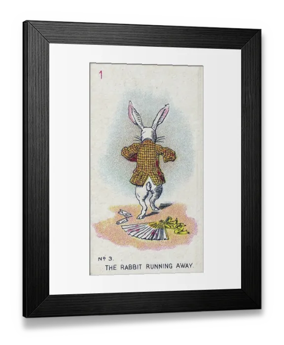 Framed Print : Collectible tobacco card, Alice in Wonderland set, Carreras Cigarettes tobacco card, 1930 Framed Print : Collectible tobacco card, Alice in Wonderland set, Carreras Cigarettes tobacco card, 1930
