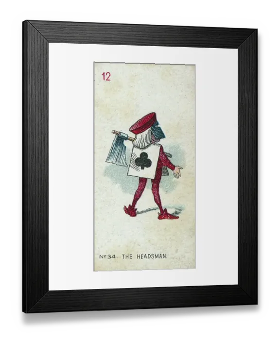 Framed Print : Collectible tobacco card, Alice in Wonderland set, Carreras Cigarettes tobacco card, 1930 Framed Print : Collectible tobacco card, Alice in Wonderland set, Carreras Cigarettes tobacco card, 1930