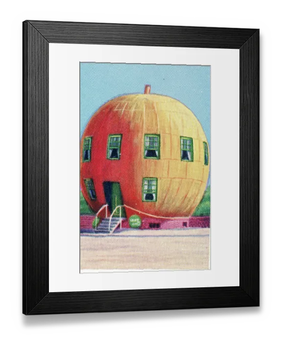 Framed Print : Collectible tobacco card, the Original Apple Store, Salem Cigarettes, 1927