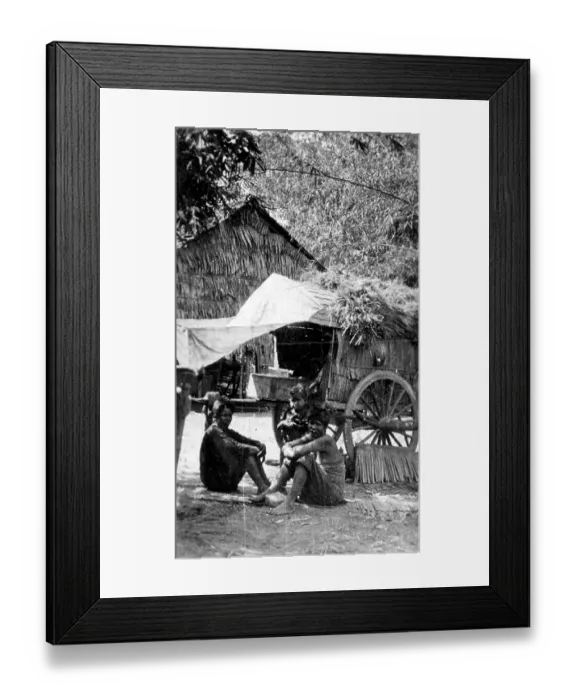Framed Print : Collectible tobacco card, Pnom Penh, Cambodia, Army Club Cigarettes, 1928-29 Framed Print : Collectible tobacco card, Pnom Penh, Cambodia, Army Club Cigarettes, 1928-29