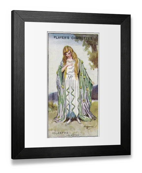 Framed Print : Gilbert and Sullivan production of Iolanthe, on Player's Cigarettes tobacco card, 1925 Framed Print : Gilbert and Sullivan production of Iolanthe, on Player's Cigarettes tobacco card, 1925