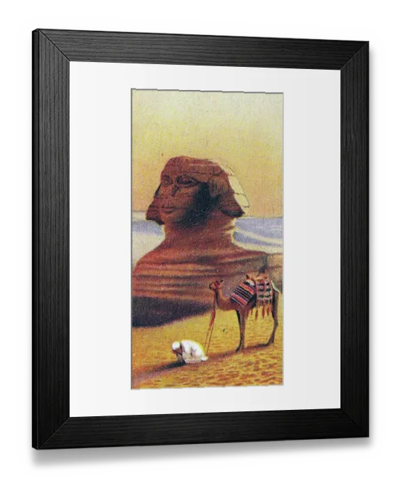 Framed Print : Vintage tobacco card, Great Pyramid of Giza, Egypt, Wonders of the Past series, H O Wills Cigarettes, 1926 Framed Print : Vintage tobacco card, Great Pyramid of Giza, Egypt, Wonders of the Past series, H O Wills Cigarettes, 1926