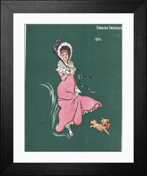 Framed Print : Fashions of 1814, Turkish Trophies Cigarette Card, 1903 Framed Print : Fashions of 1814, Turkish Trophies Cigarette Card, 1903