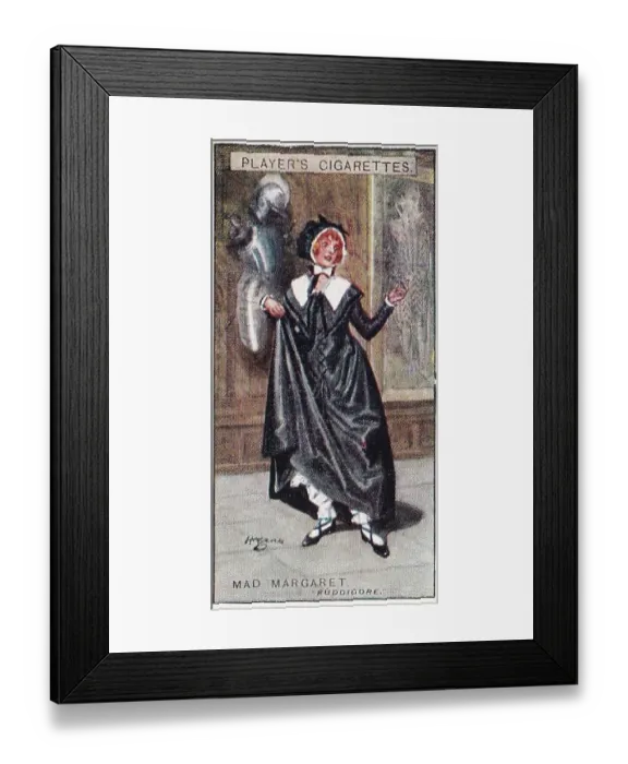 Framed Print : Gilbert and Sullivan production of Ruddigore on Player's Cigarettes tobacco card, 1925