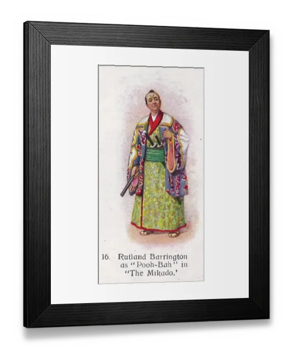 Framed Print : The Mikado, Players Past and Present series, Player's Cigarettes tobacco card, 1916 Framed Print : The Mikado, Players Past and Present series, Player's Cigarettes tobacco card, 1916