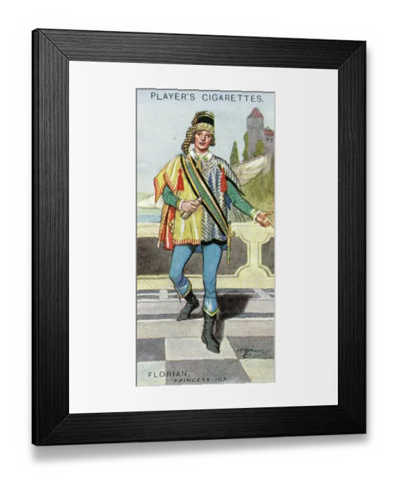 Framed Print : Gilbert and Sullivan production of Princess Ida, on Player's Cigarettes tobacco card, 1925