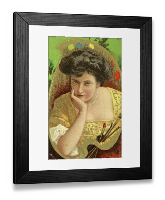 Framed Print : Actress Ida Brooks Hunt, Fatima Cigarettes, collectible tobacco card, 1909-10 Framed Print : Actress Ida Brooks Hunt, Fatima Cigarettes, collectible tobacco card, 1909-10