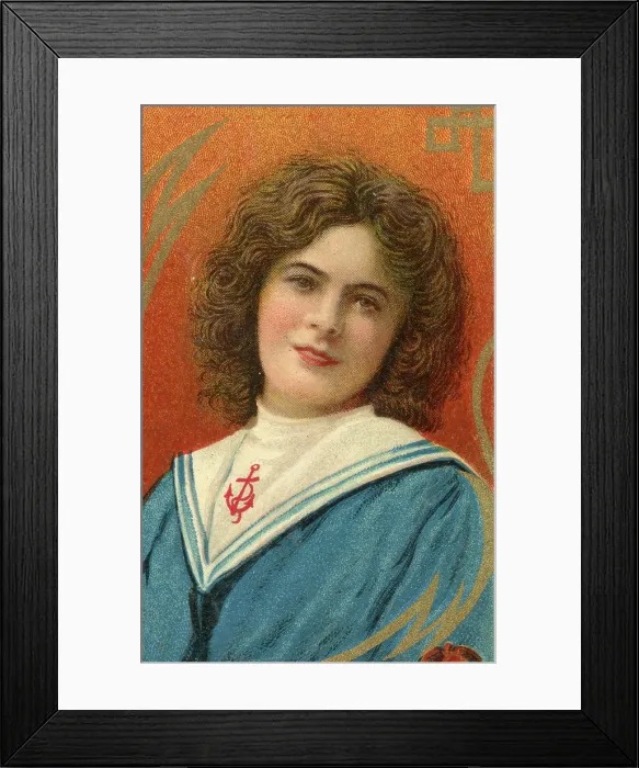 Framed Print : American Actress Mary Ryan, Fatima Cigarettes, collectible tobacco card, 1909-10 Framed Print : American Actress Mary Ryan, Fatima Cigarettes, collectible tobacco card, 1909-10