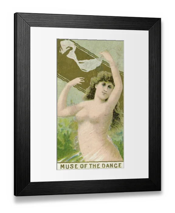 Framed Print : Cigarette Card, Terpsichore, Muse of the Dance, Ws Kimball Tobacco, 1889, 1910 Framed Print : Cigarette Card, Terpsichore, Muse of the Dance, Ws Kimball Tobacco, 1889, 1910