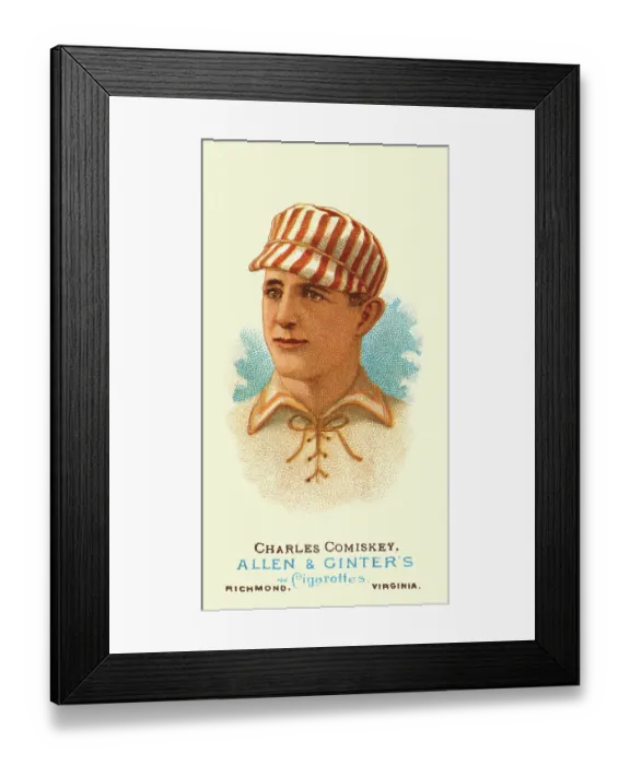 Framed Print : Cigarette Card Of Charles Comiskey Framed Print : Cigarette Card Of Charles Comiskey