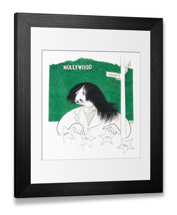 Framed Print : Caricature Of Ringo Starr Framed Print : Caricature Of Ringo Starr