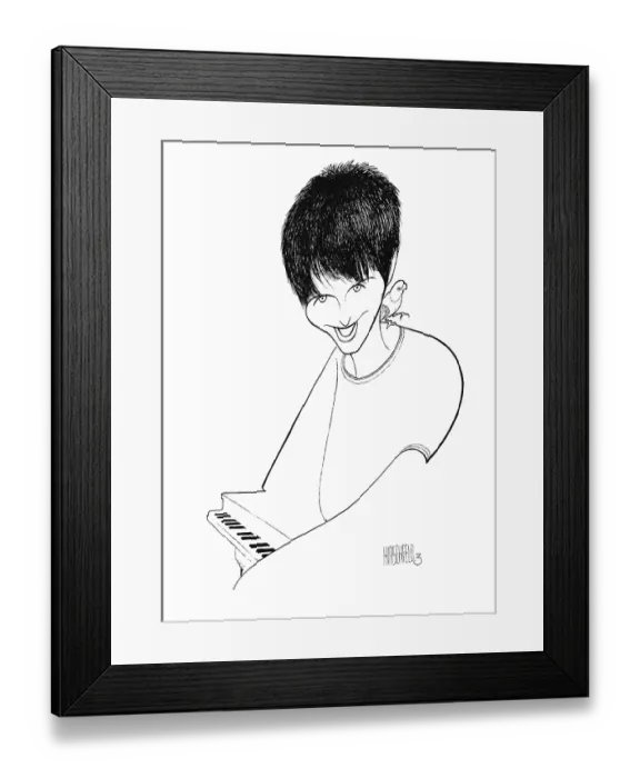 Framed Print : Caricature Of Diane Warren Framed Print : Caricature Of Diane Warren
