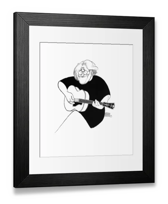 Framed Print : Caricature Of Jerry Garcia Framed Print : Caricature Of Jerry Garcia