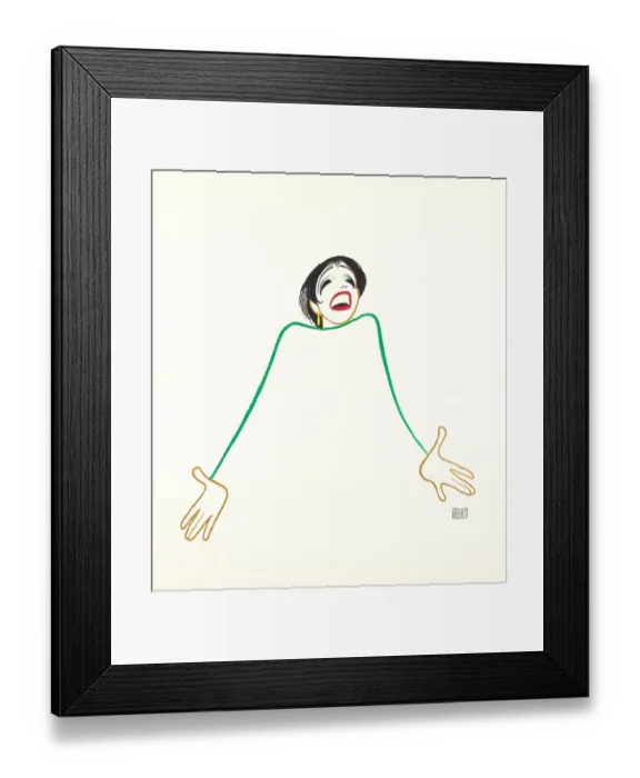 Framed Print : Caricature Of Liza Minnelli Framed Print : Caricature Of Liza Minnelli
