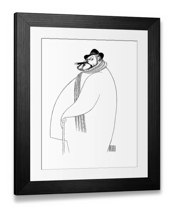 Framed Print : Caricature Of Orson Welles Framed Print : Caricature Of Orson Welles