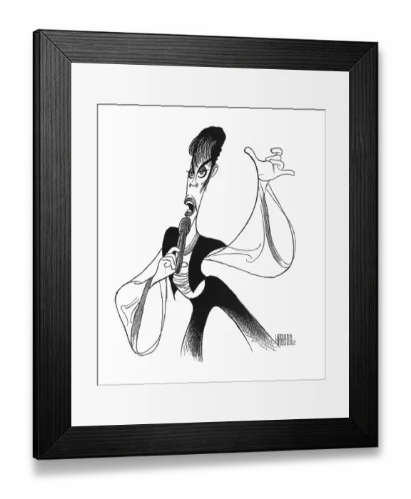 Framed Print : Caricature Of Prince Framed Print : Caricature Of Prince