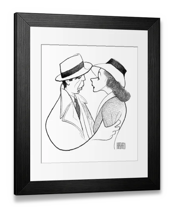 Framed Print : Caricature Of The Cast Of Casablanca Framed Print : Caricature Of The Cast Of Casablanca