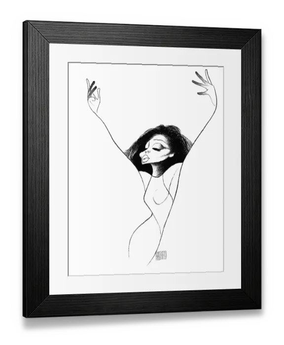 Framed Print : Caricature Of Diana Ross Framed Print : Caricature Of Diana Ross