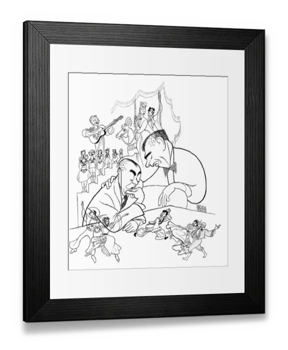 Framed Print : Caricature Of Rodgers & Hammerstein Framed Print : Caricature Of Rodgers & Hammerstein