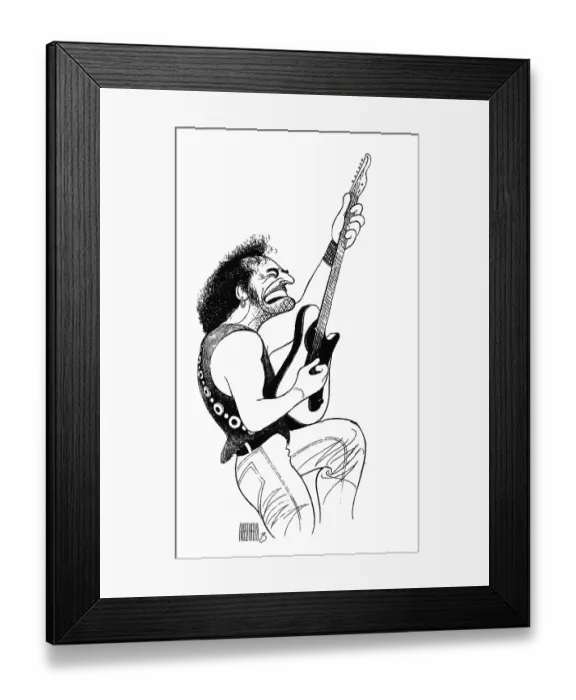 Framed Print : Caricature Of Bruce Springsteen Framed Print : Caricature Of Bruce Springsteen