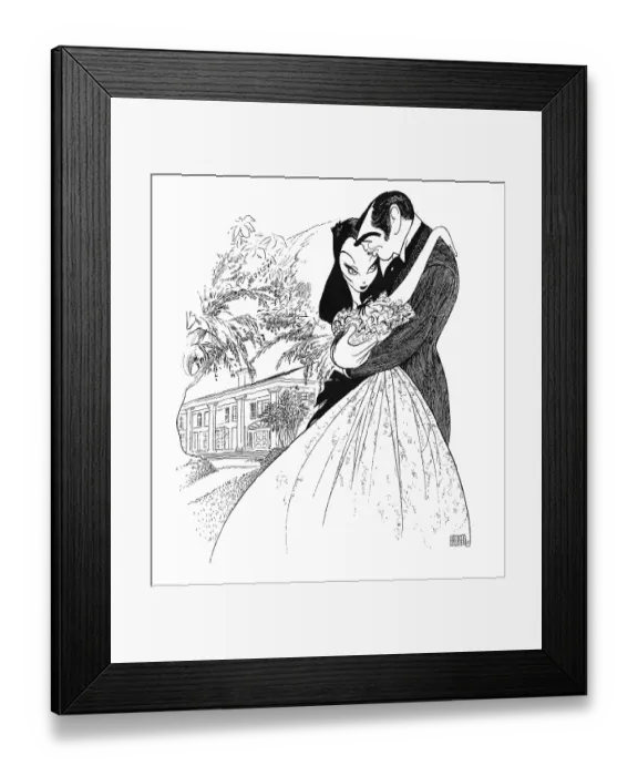 Framed Print : Caricature Of The Cast Of Gone With The Wind